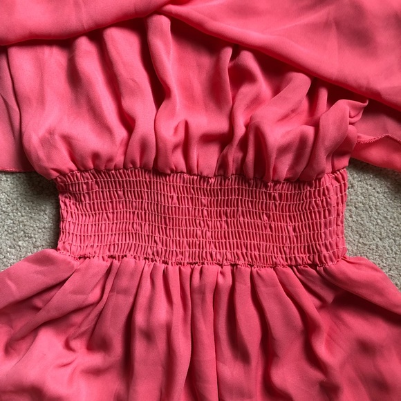 Iris Design Chiffon Ruffle Dress - Picture 4 of 6